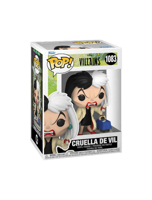 Funko Pop! Disney 1083: Villains - Cruella de Vil Vinyl Figure (New)