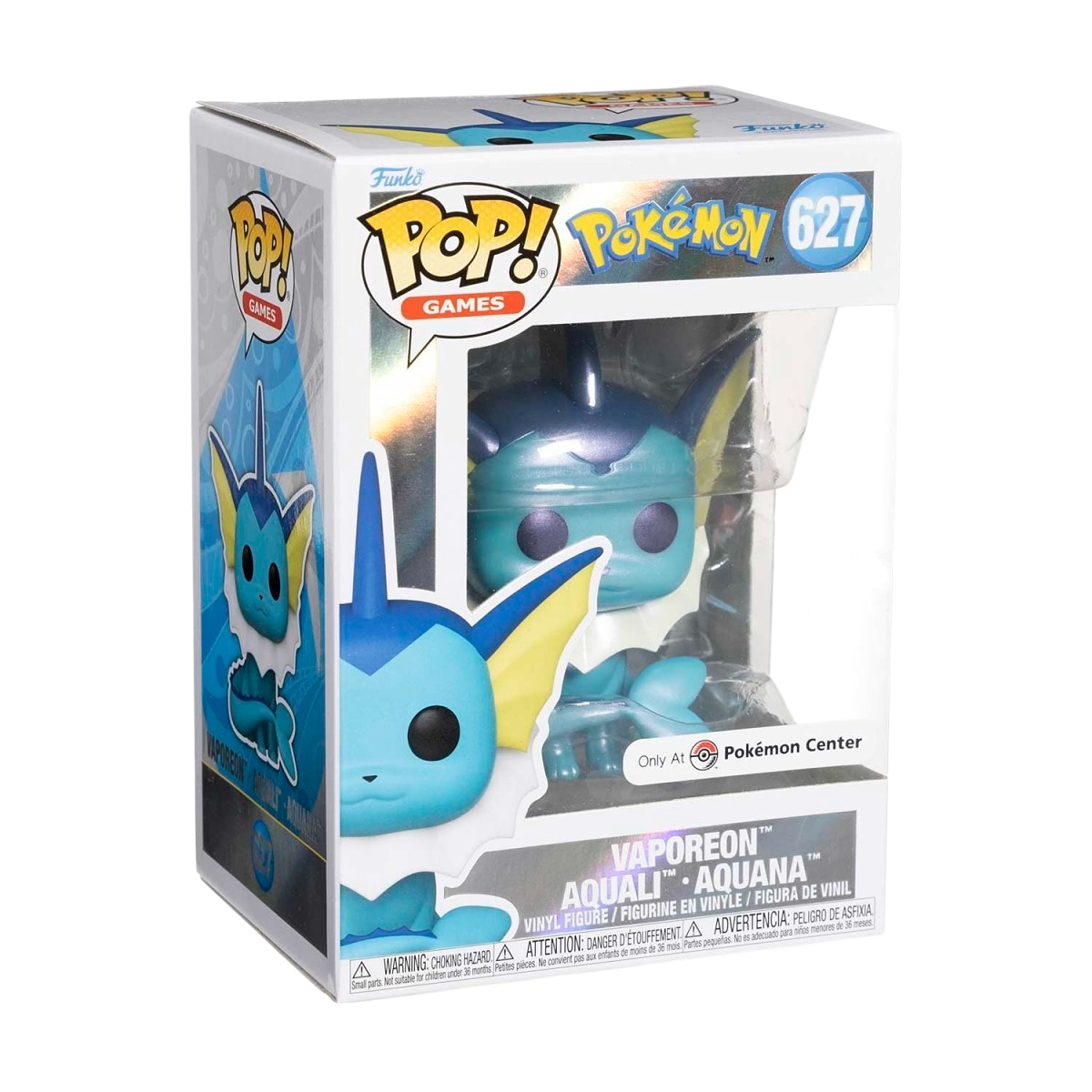 Vaporeon Pearlescent Pop! Vinyl Figure by Funko (Pokemon Center)