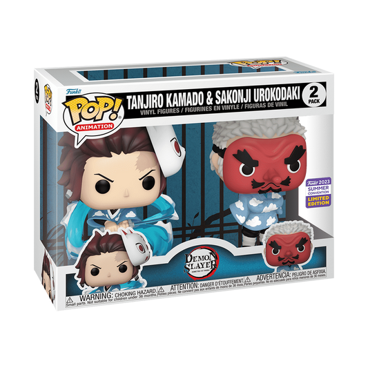 DEMON SLAYER
Pop! Tanjiro Kamado & Sakonji Urokodaki 2-Pack