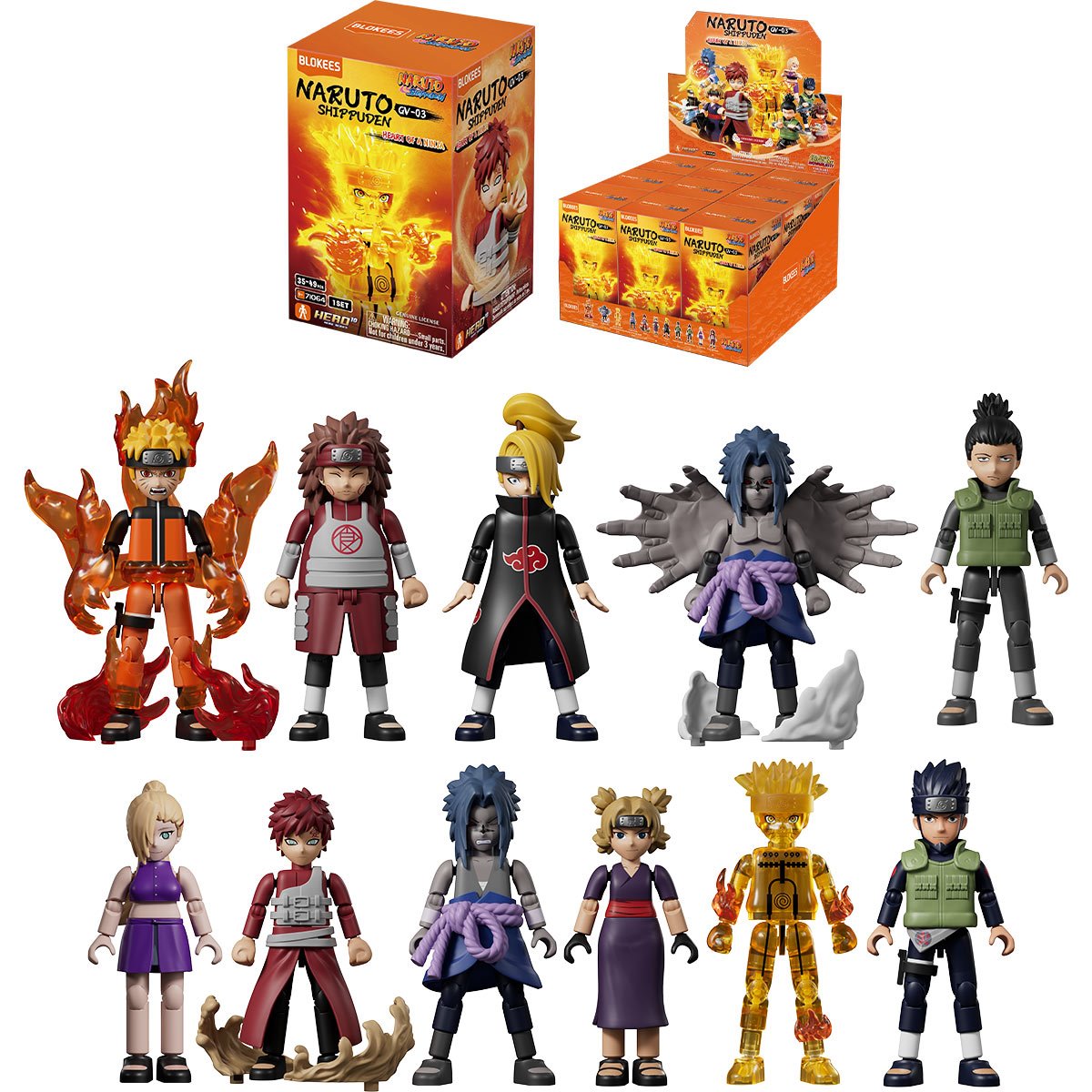 Blind Box Naruto Shippuden Galaxy Version 03 Heart of a Ninja Mini Model Kit