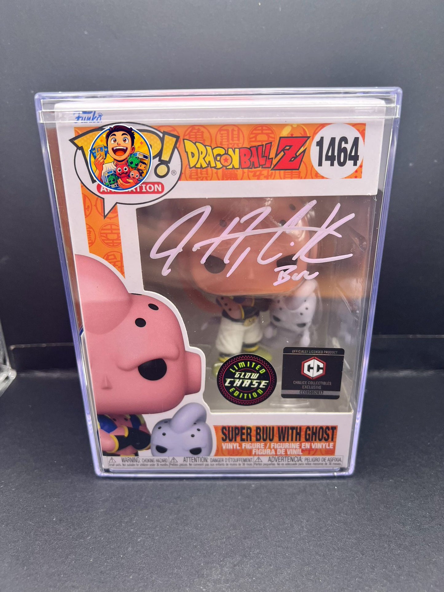 Dragon Ball Z / Super - Super Buu with Ghost (CHASE) - Signed POP! EVA: Justin Cook