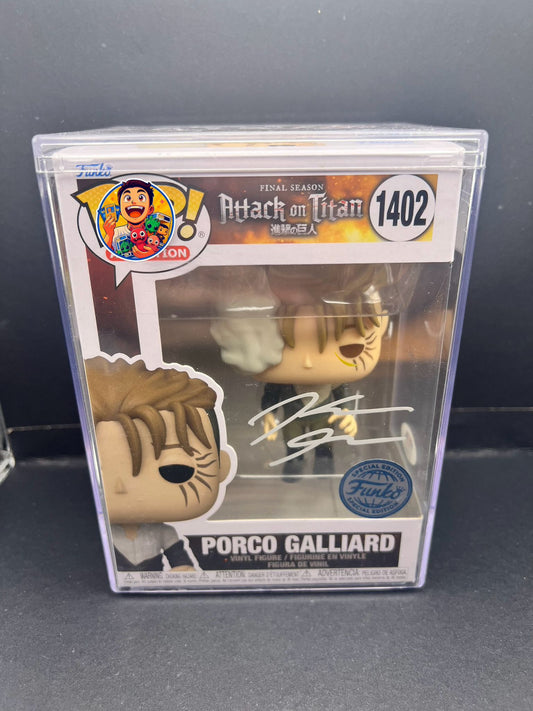 Attack on Titan - Porco Galliard - Signed POP! EVA: Kellen Goff