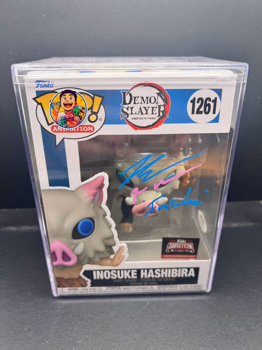 Demon Slayer - Inosuke Hashibira - Signed POP! EVA: Bryce Papenbrook