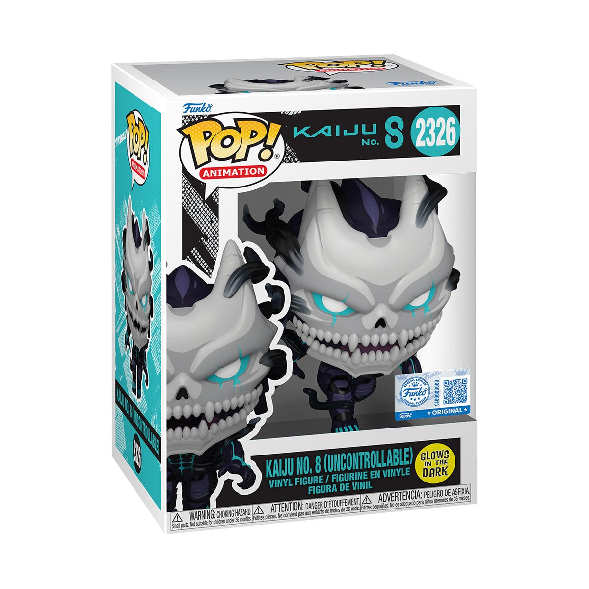 Kaiju No. 8 (Uncontrollable) Glow-in-the-Dark Funko Pop! Vinyl Figure #2326 - Entertainment Earth Exclusive!