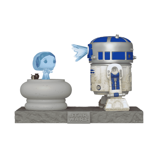 Star Wars Pop! Deluxe R2-D2 and Princess Leia Hologram