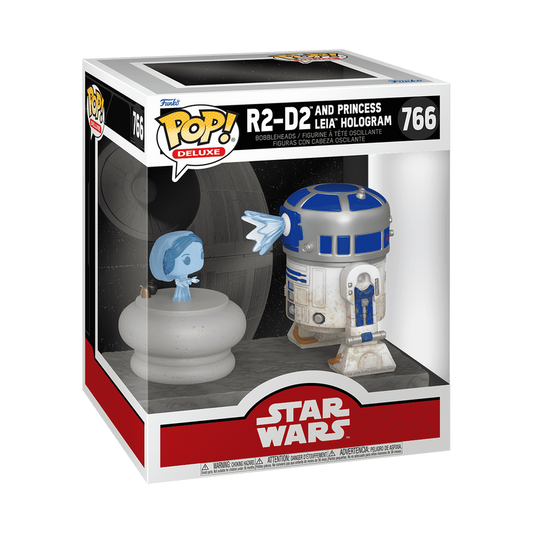 Star Wars Pop! Deluxe R2-D2 and Princess Leia Hologram