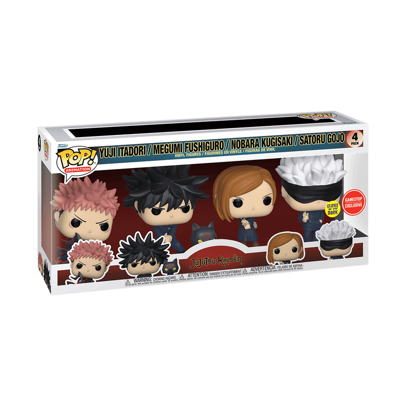 Jujutsu Kaisen Pop! Jujutsu Kaisen 4-Pack Gamestop Sticker